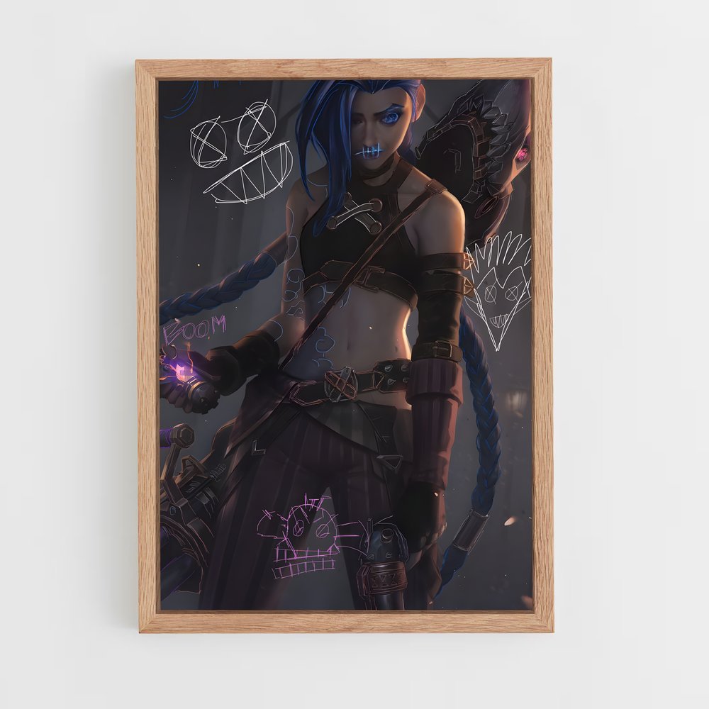 Poster Jinx, Queen of Chaos – affiche League Of Legends (vue 4)